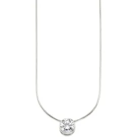 Bruno Banani Kette mit Anhänger Schmuck Geschenk Silber 925 Halsschmuck Schlangenkette Stein Silber