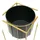 DanDiBo Ambiente Blumenhocker 2er Set 96035  Eckig 60 x 30 cm Gold Schwarz