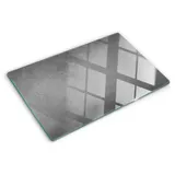 Tulup Schneidebrett Herdabdeckplatte 80 cm x 52 cm Grau - Beton