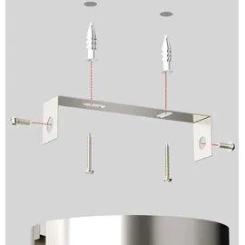 monzana LED Deckenstrahler 3 flammig rund geschwungen