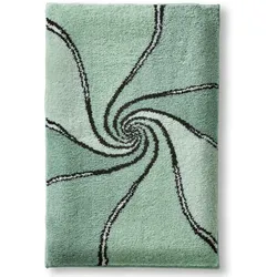 Badematte GRUND Gr. 2, grün, rechteckig (70cm x 120cm),, Badematten