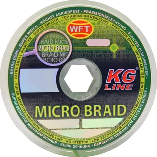 WFT Micro Braid KG Chartreuse 150m - Geflochtene Angelschnur, Durchmesser/Tragkraft:0.06mm / 3.5kg