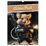 Calvendo Action Pack - Ein tierisch niedliches Spezialkommando (Wandkalender 2026 DIN A3 hoch), CALVENDO Monatskalender: Ein witziger Kalender, der niedliche ... Posen und Outfits zeigt. (CALVENDO Spass)