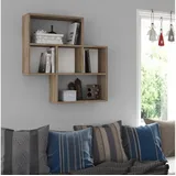 Livetastic Wandregal Maybe 85 x 20 x 85 cm Braun