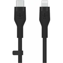 Belkin BoostCharge Flex USB-C Kabel mit Lightning Connector 2 m, Schwarz