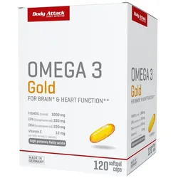 Body Attack - Omega 3 Gold - 120 Softgel Caps