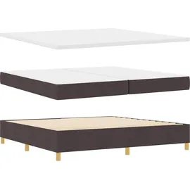 vidaXL Boxspringbett 200 x 200 cm Grau