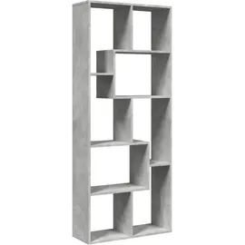 vidaXL Bücherregal 67 x 25 x 161,5 cm Betongrau