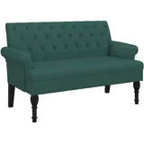 vidaXL Sitzbank Dunkelgrün 120 x 62 x 75,5 cm