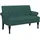 vidaXL Sitzbank Dunkelgrün 120 x 62 x 75,5 cm