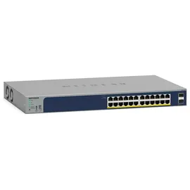 Netgear GS724TPP-300EUS 24-Port Gigabit PoE 26 Ports – Managed in der Cloud, 24 380 W PoE+ Ports, 2 1 Gigabit SFP Ports, Desktop oder Rack und begrenzter lebenslanger Schutz