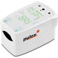 pulox PO-235 Pulsoximeter für Kinder zur Messung von Sauerstoffsättigung, Pulsrate und PI, inklusive Alarmfunktion