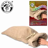Corvus A750325 - Kids-at-Work, Grabbelsack mit Plastikspinne, Jutesäckchen, Jutesack