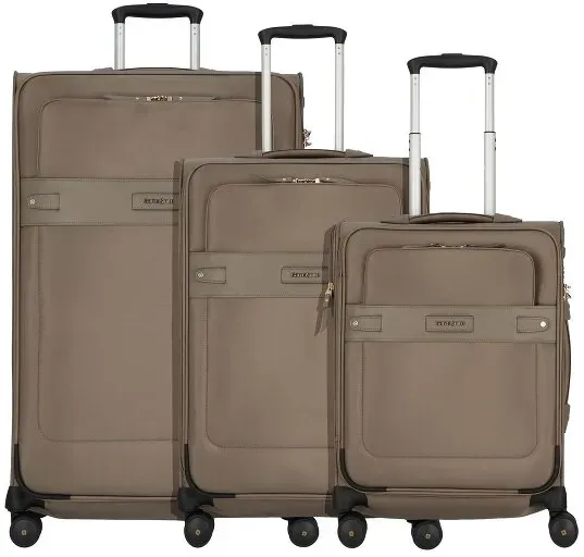 Samsonite Beauhaven 4 Rollen Kofferset 3-teilig mit Dehnfalte sand