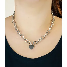 Liebeskind Berlin Kette mit Anhänger My Heart Edelstahl Silber 45