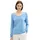 Tom Tailor Front Logo Coin Pullover Mit V-ausschnitt Sea Blue Melange XS