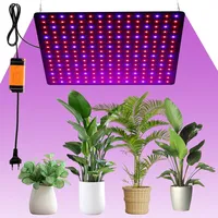 Pflanzenlampe LED Vollspektrum 225 LEDs 1000W Pflanzenlampe Anzucht mit 4 Haken Pflanzenleuchte Hängend LED Grow Light fur Gewächshauspflanzen, Gemüse, Blumen (Rot+Blau)