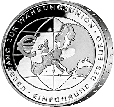 10-Euro-Silber-Gedenkmünze "Einführung des Euro"