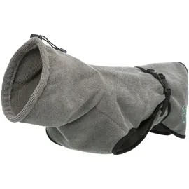 Trixie Bademantel Hund L Frottee grau