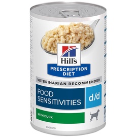 Hill's Prescription Diet d/d Food Sensitivities für Hunde mit Ente & Reis 2 Paletten (24 x 370 g)