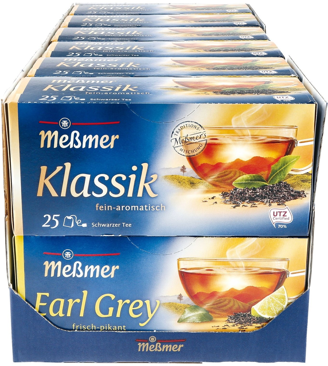 Meßmer Schwarztee verschiedene Sorten 43,75 g, 12er Pack