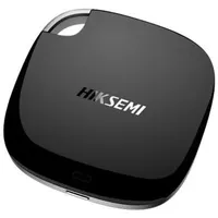 Hiksemi SSD Externe T100 256 Go USB 3.0 Type C 450MB/s Couleur Noir (0.26 TB), Externe SSD, Schwarz