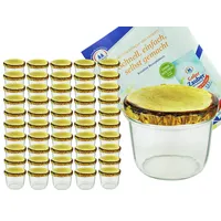 Mambocat 50er Set Sturzglas 230 ml Marmeladenglas Einmachglas Einweckglas