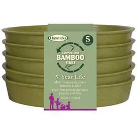 Haxnicks Untersetzer aus Bambus, 15 cm, Salbeigrün (5 Stück)