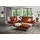 W.Schillig Eckcouch Leder 2-Sitzer Braun