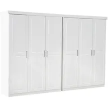 VCM Kleiderschrank Magnus 280 x 190 x 55 cm Weiß