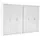 VCM Kleiderschrank Magnus 280 x 190 x 55 cm Weiß