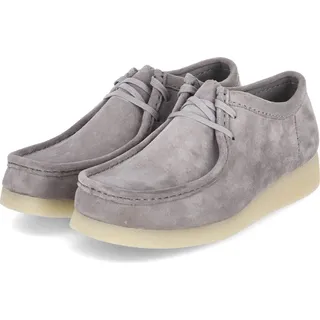 CLARKS Halbschuhe Wallabee EVO, Größe:9, Farbauswahl:grau - 43