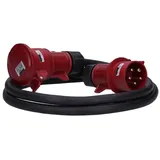 Voxura CEE-Kabel Verlängerungskabel Starkstromkabel 5-polig 400V H07RN-F 5x6 32/5 32A IP44 Starkstrom 2m