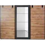 WIMEX »Malmö, Kleiderschrank wahlweise mit oder ohne Spiegel«, Kleiderschrank im Industrial Design, 225 oder 270cm breit