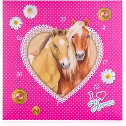 Accentra GmbH Adventskalender I LOVE HORSES in würfelförmiger Box