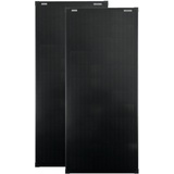 Solartronics Solarmodule 2 Stück 100 Watt schwarz Mono Solarpanel Solarzelle 1200x545x30 93043