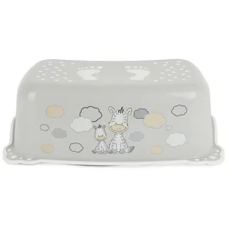 Bieco Kinder Tritthocker Zebra, Anti Rutsch Funktion einstufig, Höhe 14cm | Größe 42x28cm |Tritthocker Kinder | Hocker Kinder Bad | Tritt Kinder | | Kinderhocker Bad tritthocker Kind