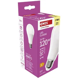 EMOS Classic ZQ5E71 LED Lampe A70, E27 16W 120W 1901lm, Warmweiß