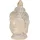ECD Germany Buddha Figur 55 cm Beige/grau, Kunststein Polyresin Gartenfigur