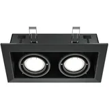 Maytoni Einbauleuchte Metall Schwarz (L 24,5 cm)