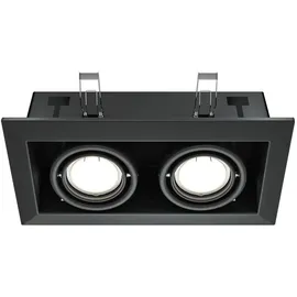 Maytoni Einbauleuchte Metall Schwarz (L 24,5 cm)