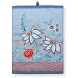 Pip Studio Flower Festival Geschirrtuch Blue 50 x 70 cm