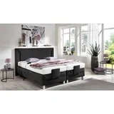 Westfalia Schlafkomfort Boxbett 194 x 214 cm Schwarz