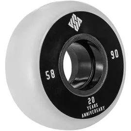 USD SKATES Usd schlittschuhrollen Team 90a Polyurethan schwarz/Weiss 4 Stück