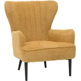 MCW Lounge-Sessel MCW-K37 Chenille 500 g/m2 78 x 85 x 85 cm Gelb
