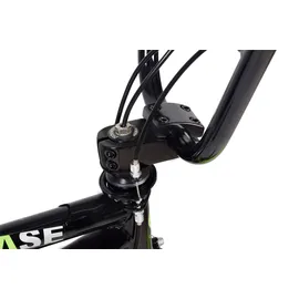 chilliz BMX Freestyle 20 Zoll XB.01 schwarz-grün Kinder, Erwachsene V-Brake 360° Rotor - schwarz,