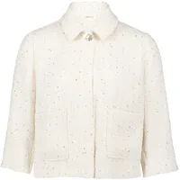 Cartoon Damen Tweedblazer mit Taschen 44, Cream/Nature - 44