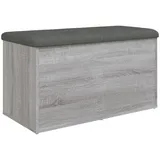 vidaXL Sitzbank mit Stauraum Grau 82 x 42 x 45 cm