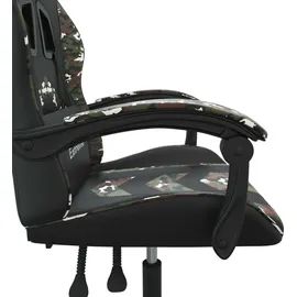vidaXL Gaming-Stuhl Drehbar Schwarz und Tarnfarben