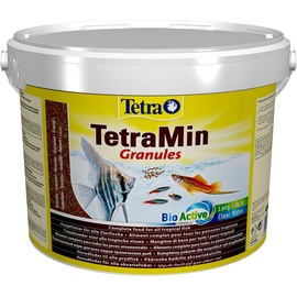 Tetra TetraMin Granules - langsam absinkendes Fischfutter, ideal für Fische in der mittleren Wasserschicht des Aquariums, 10 Liter Eimer